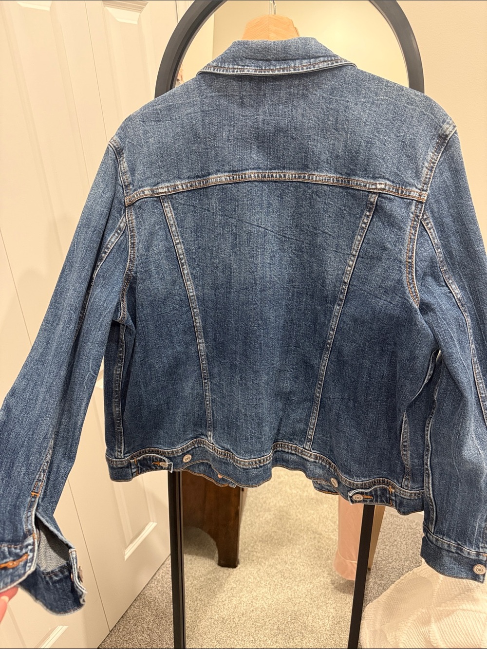 Old Navy Blue Denim Trucker Jacket - Picture 4 of 6